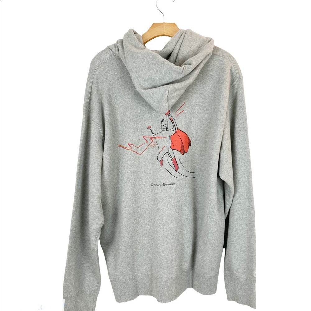 Jean-Michel Basquiat Warner Bros Superman Hoodie Sweatshirt XXL